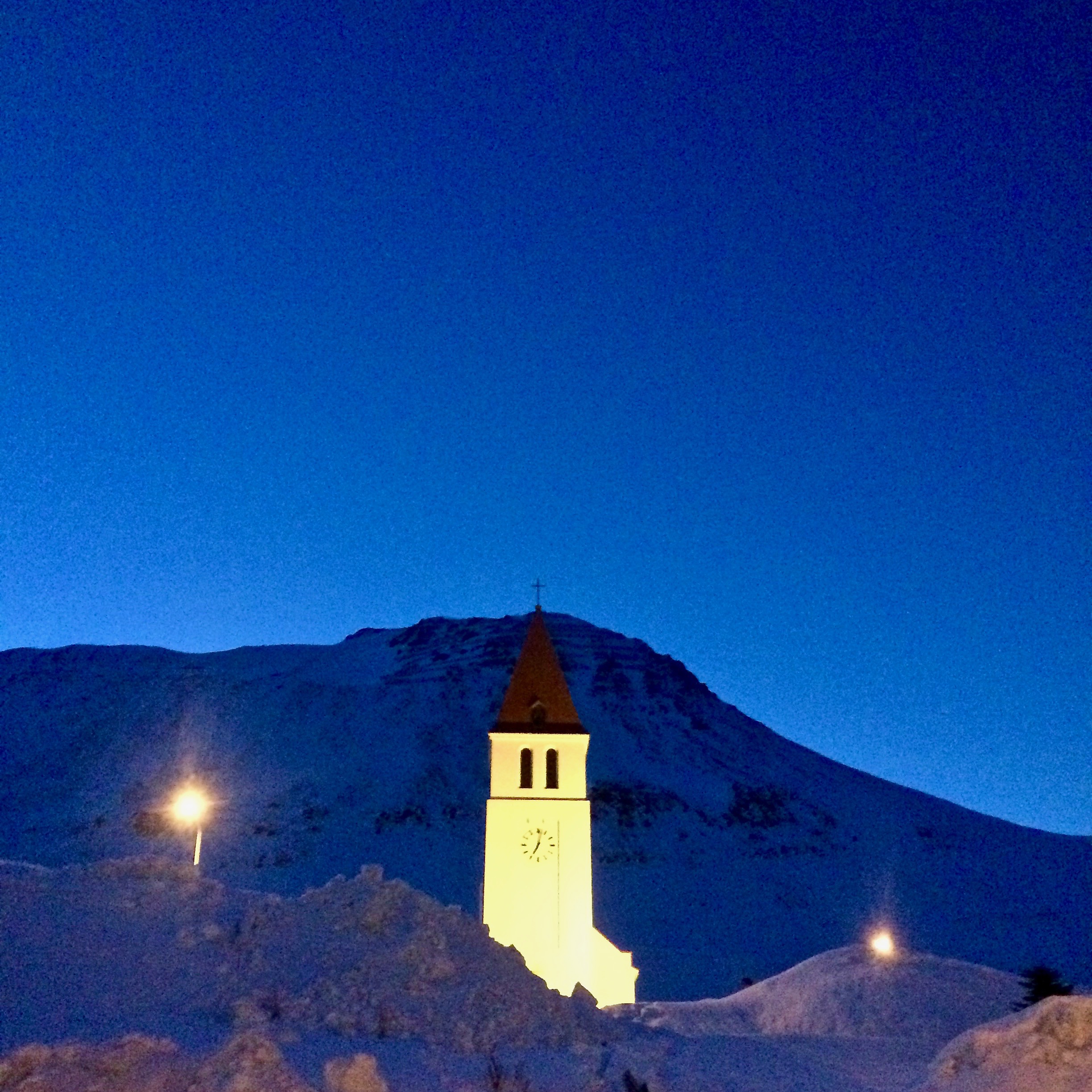 Tower in the town of Siglufjörður