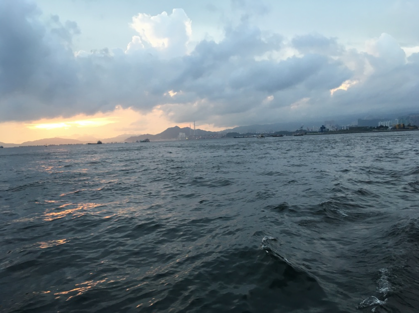 The water around Kowloon and Victoria Harbour