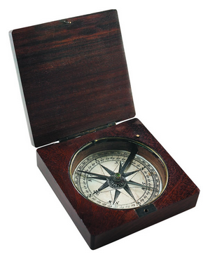 Reproduction compass from Lewis & Clark expeditions, from Stanfords